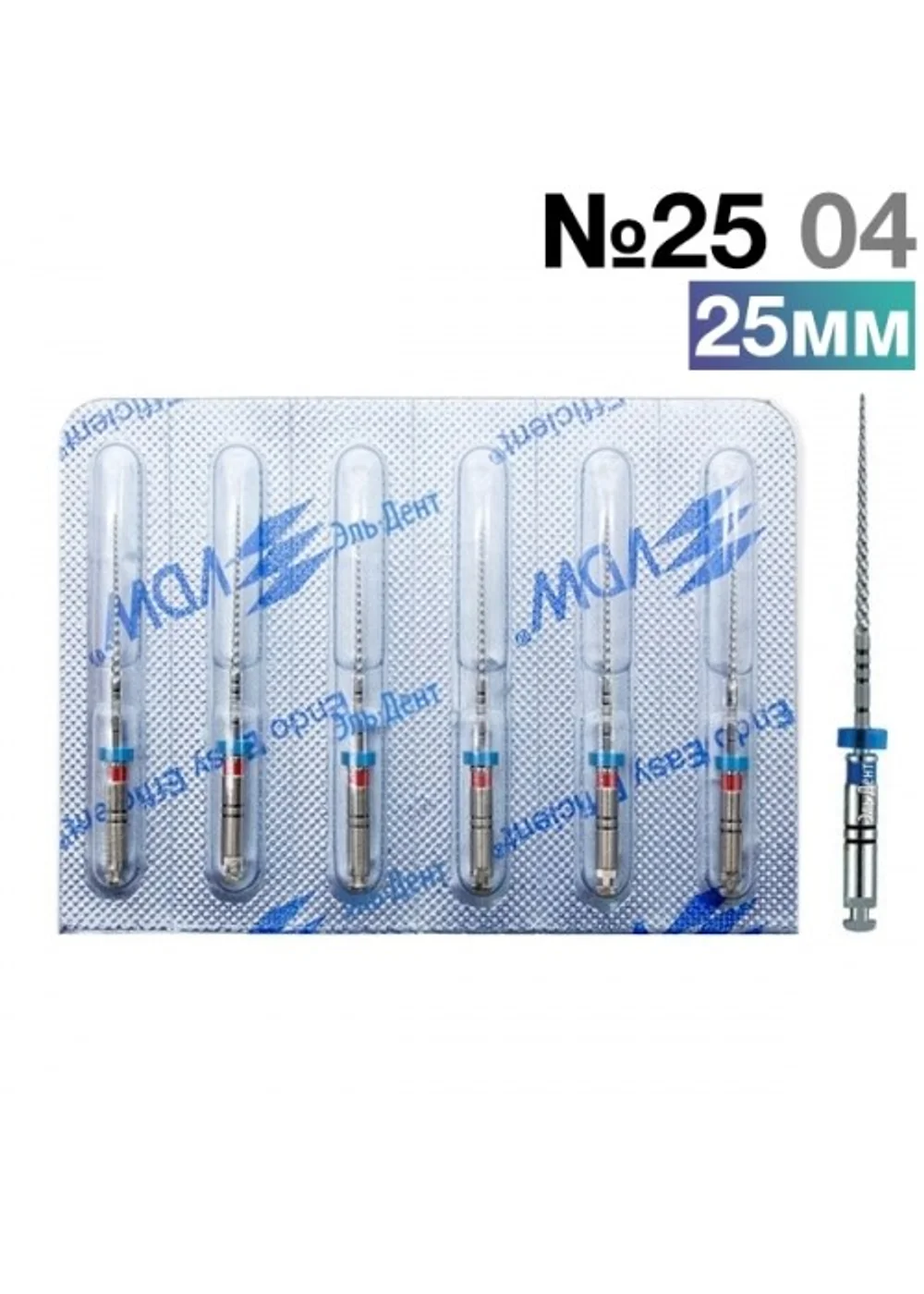 FlexMaster Тейпер NiTi №25 04 L25, VDW