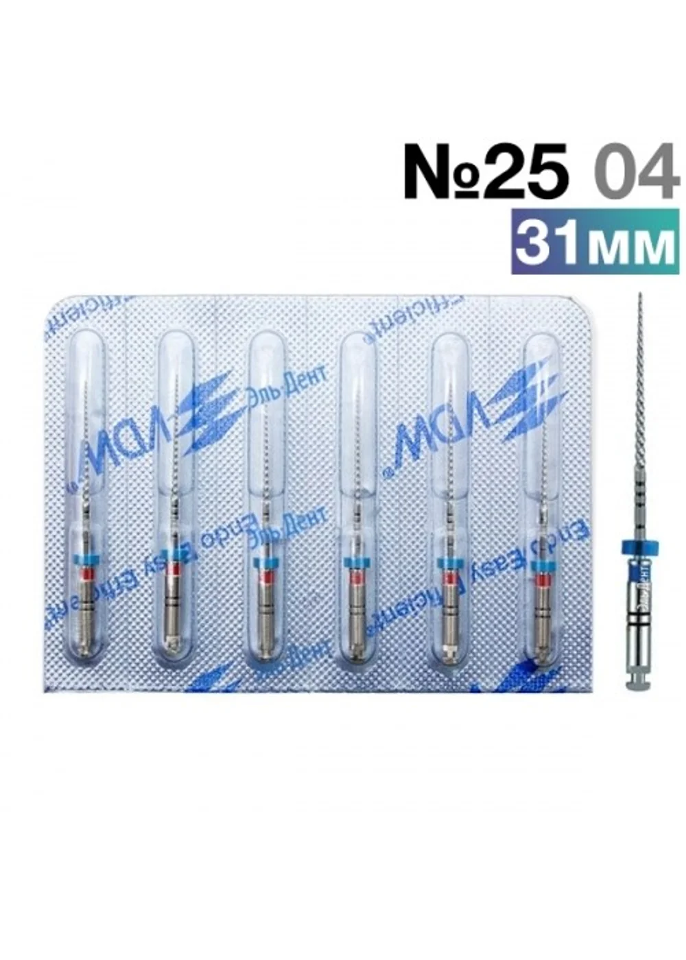FlexMaster Тейпер NiTi №25 04 L31, VDW