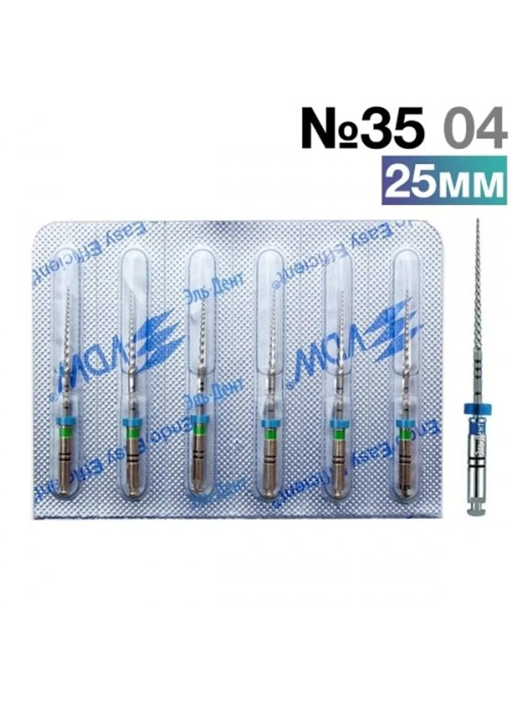 FlexMaster Тейпер NiTi №35 04 L25, VDW