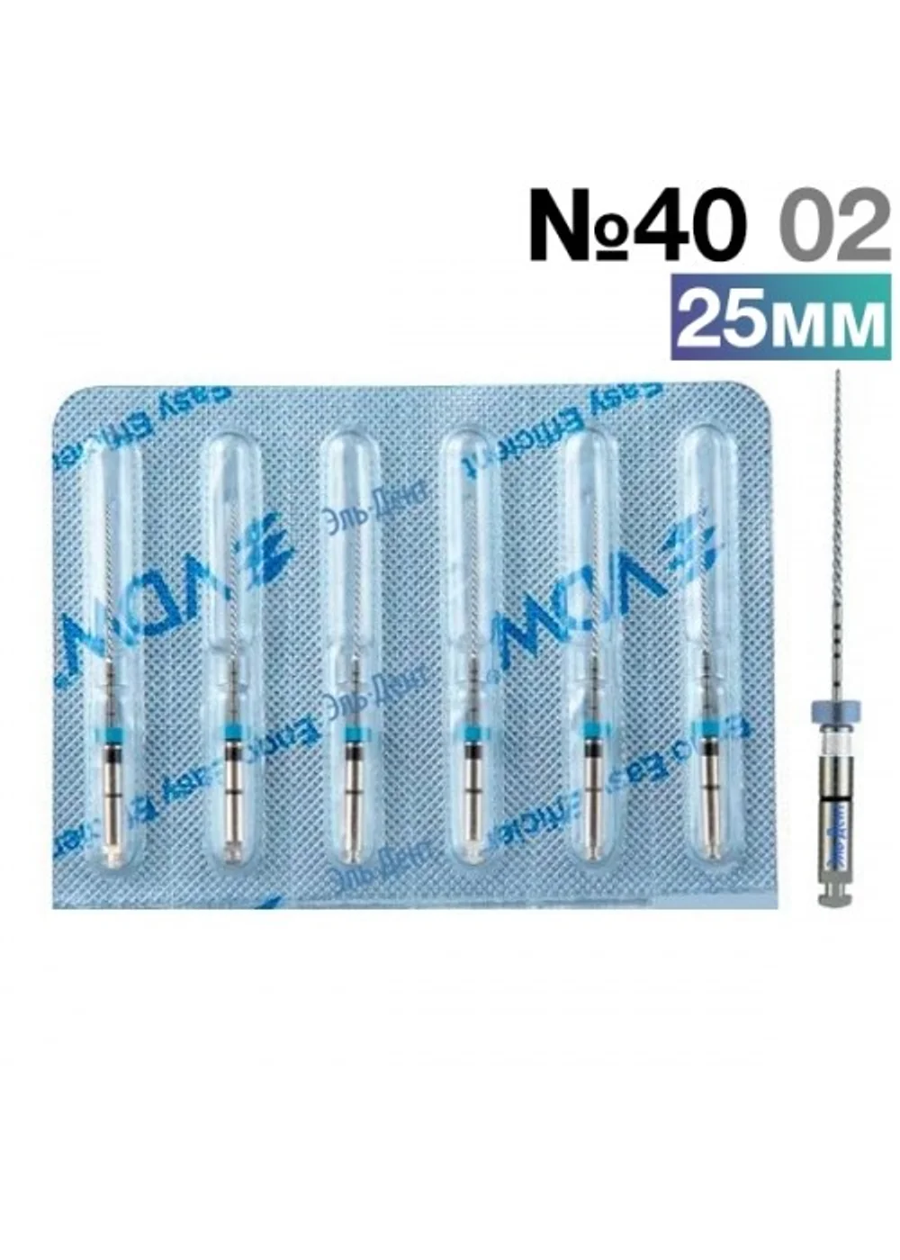 FlexMaster Тейпер NiTi №40 02 L25, VDW