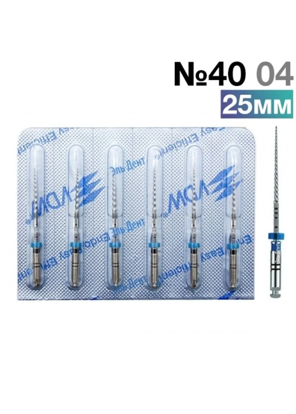 FlexMaster Тейпер NiTi №40 04 L25, VDW