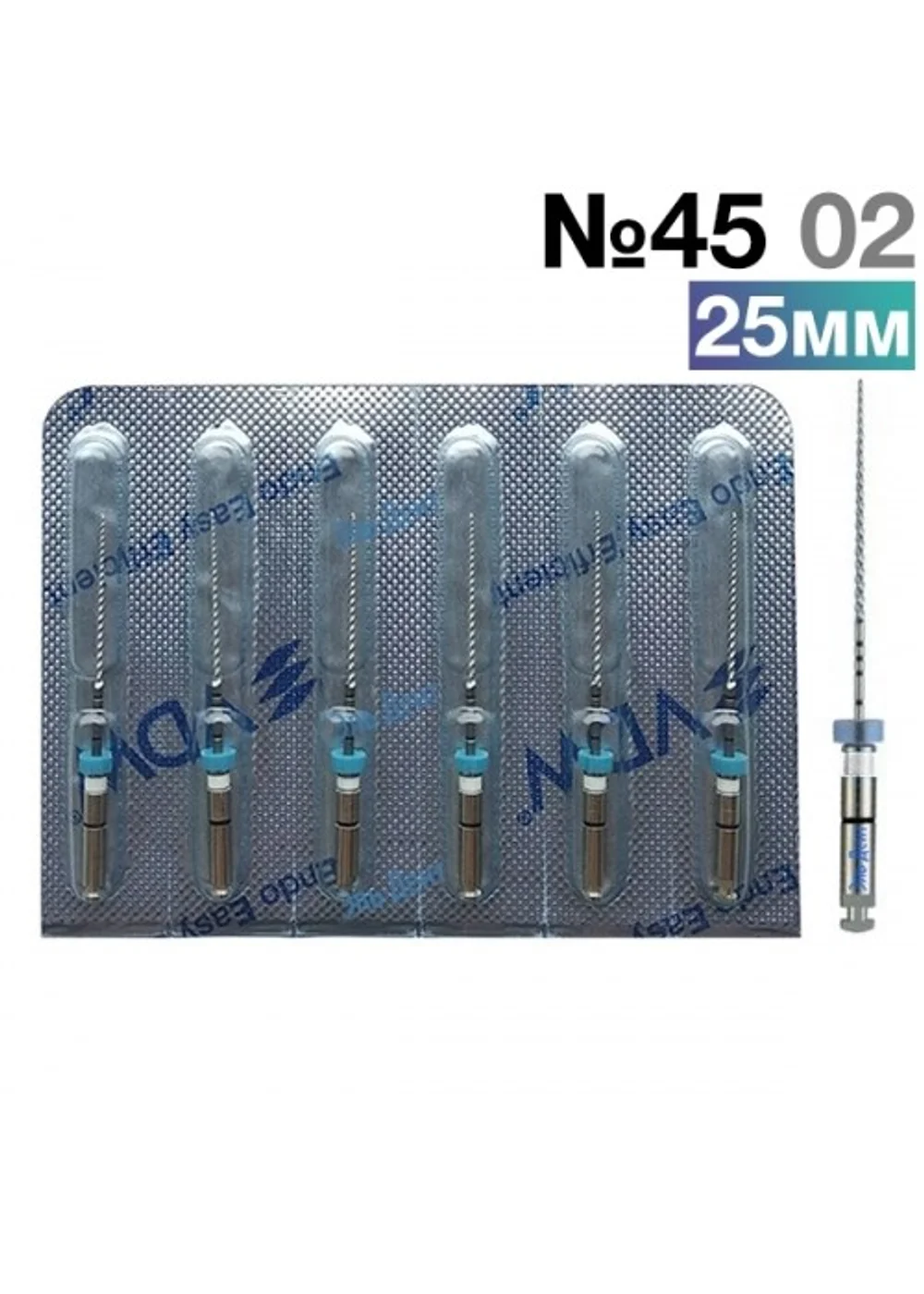 FlexMaster Тейпер NiTi №45 02 L25, VDW