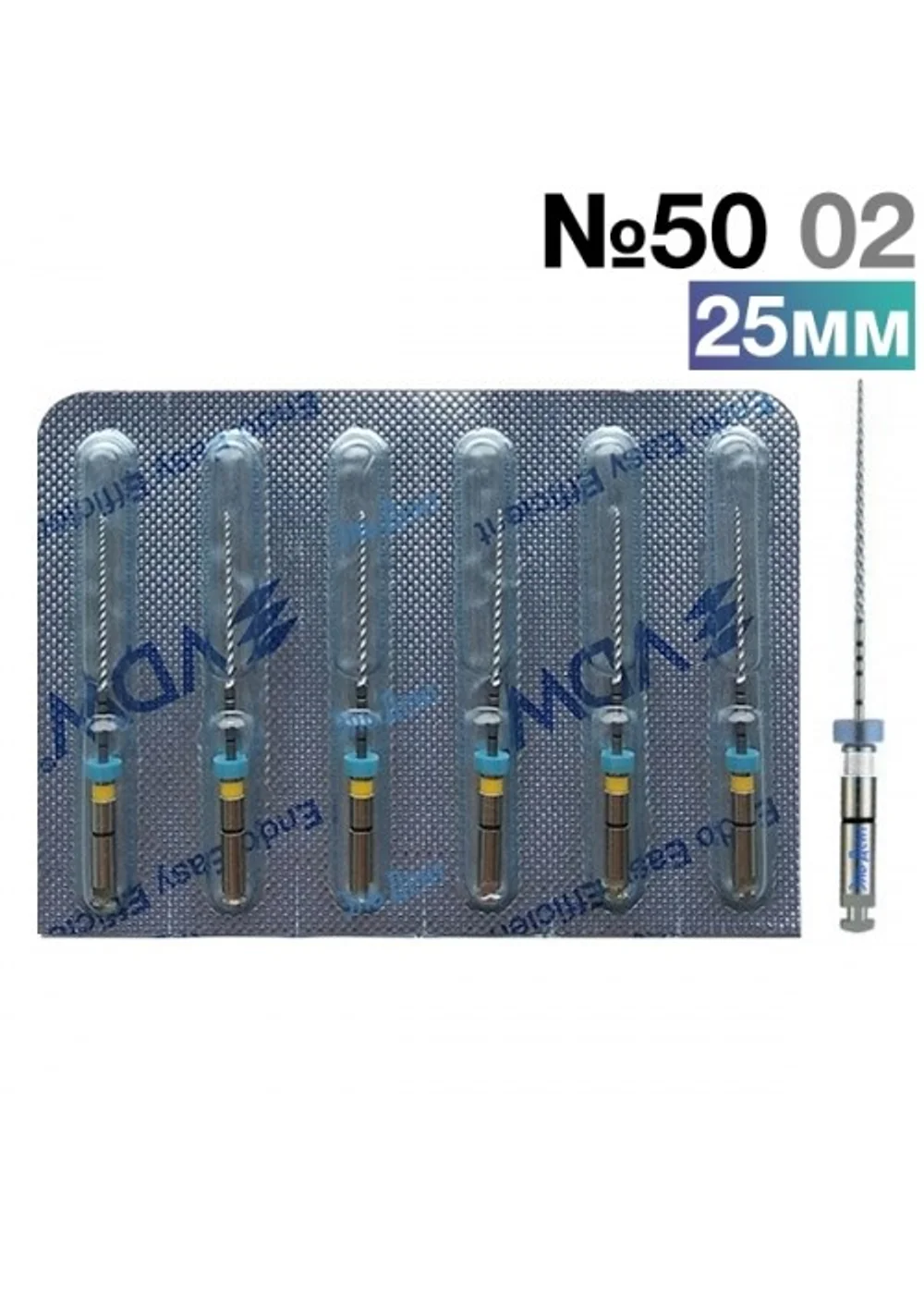FlexMaster Тейпер NiTi №50 02 L25, VDW