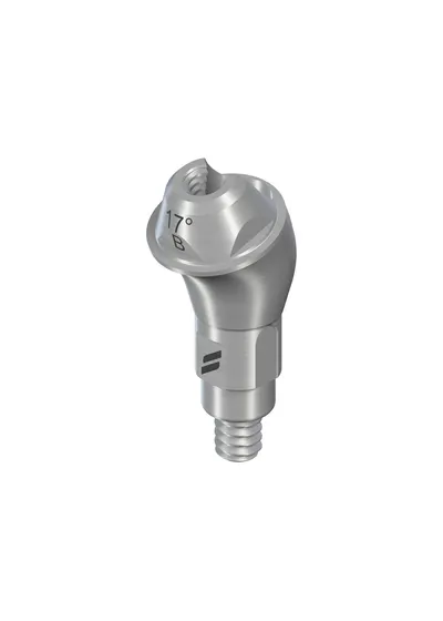 Угловой абатмент Straumann 17° тип B, RC, Ø 4.6 мм, GH 3.5 мм, TAN, серый
