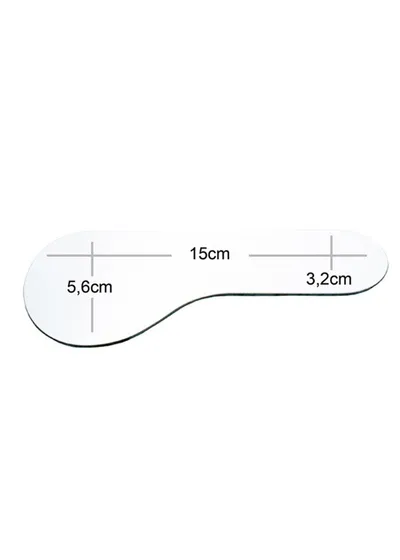 Зеркало лингвальное, PURE REFLECT, для фотосъемки, узкое, двустороннее, 15x5,6x3,2 см