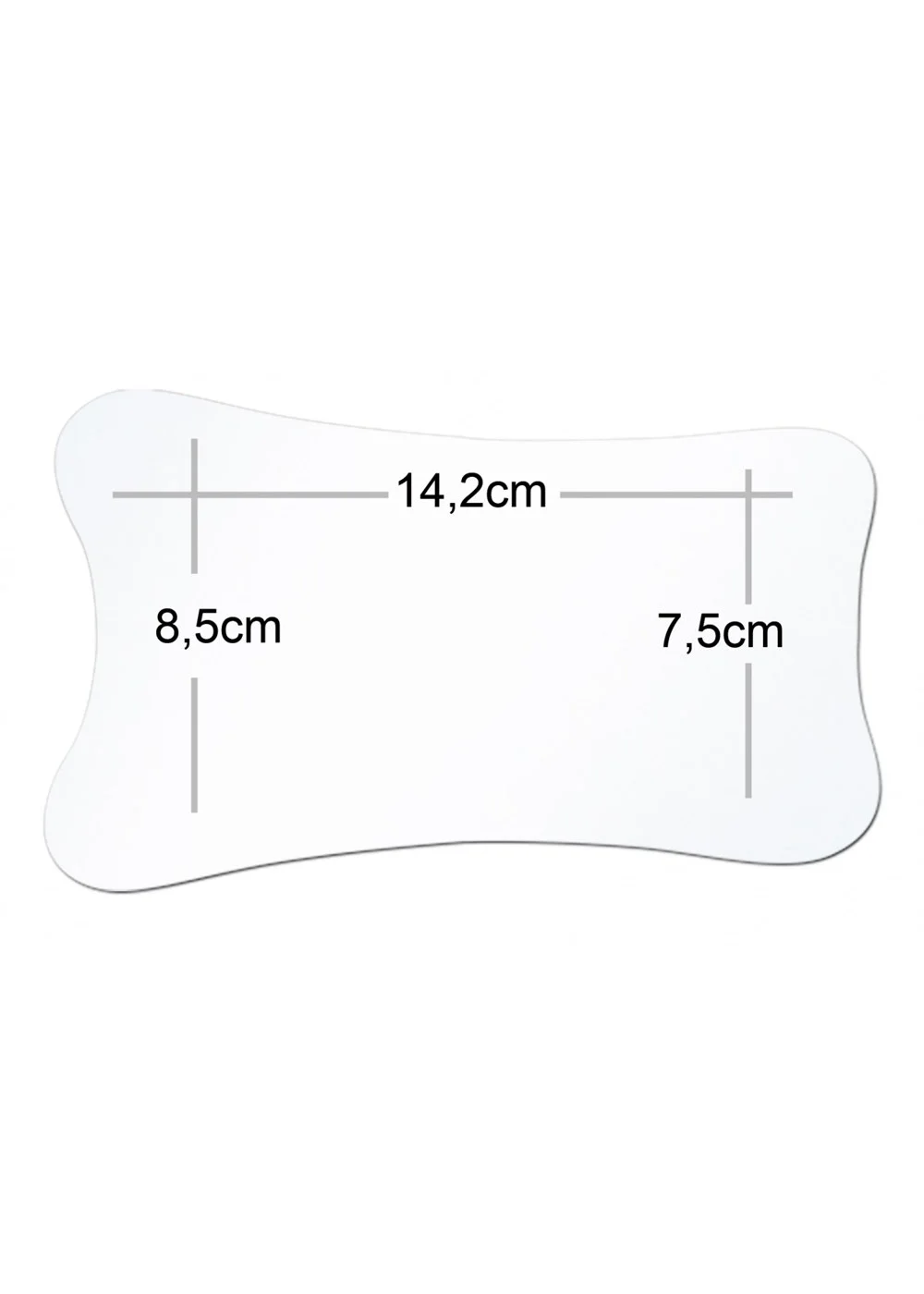 Зеркало, Acteon, Pure Reflect, XL, окклюзионное, большое, двухстороннее, фотографическое
