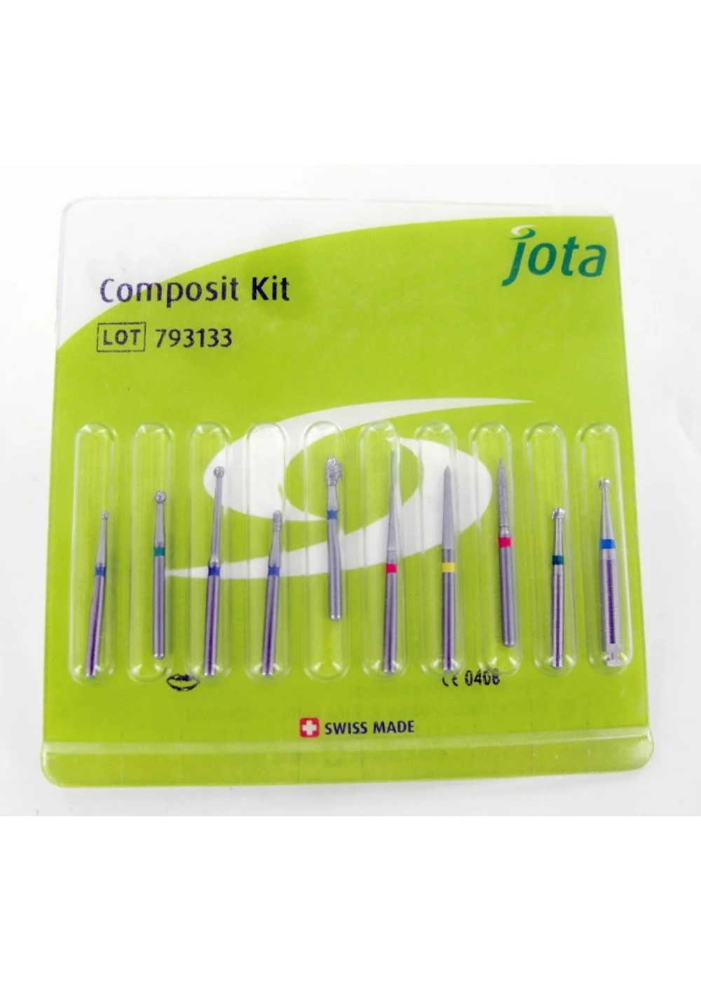 Набор боров для терапии Composite Kit (10 инструментов), в пластиковой коробке 1858