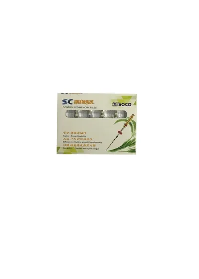 SOCO SC машинные файлы, длина 25 мм, размер 04/20, для ротационных  эндонаконечников, упаковка 6 штук
