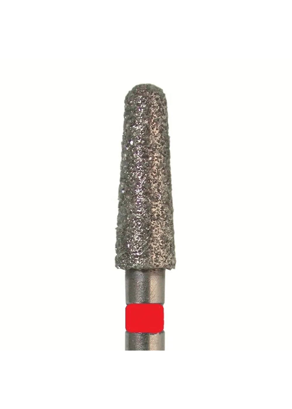 Бор алмазный 849 012 FG, красный, 5 шт. Форма: конус с закругленным концом