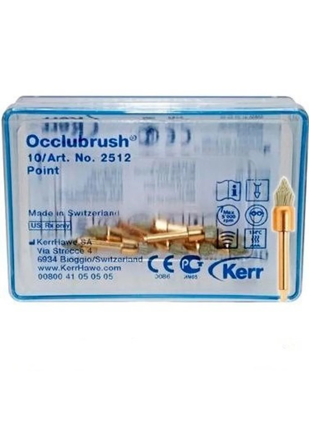 Щетка Occlubrush острый кончик, 10 шт.