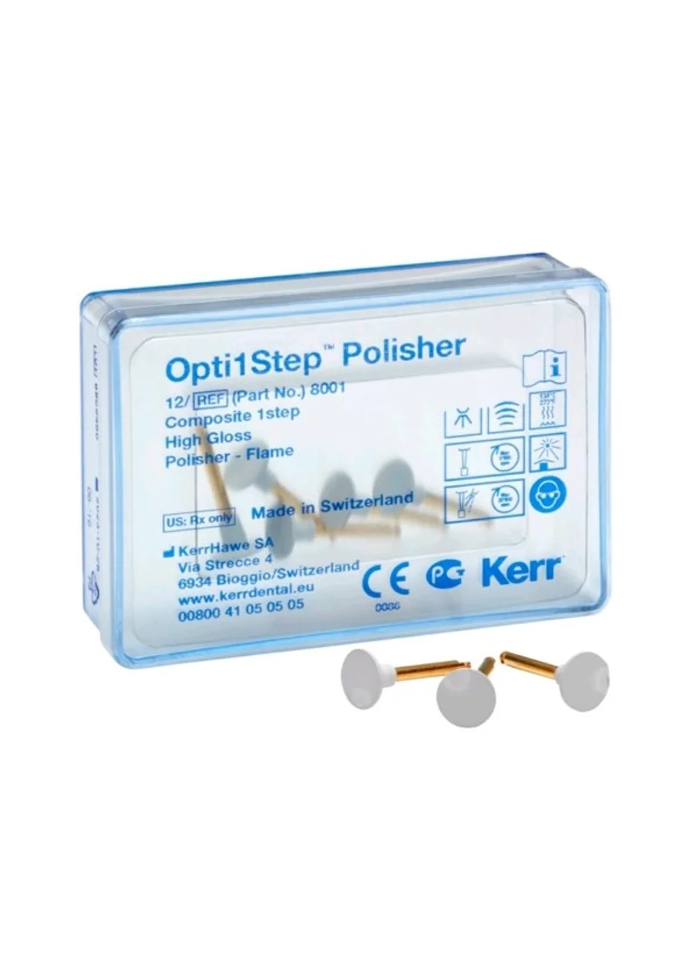 "Головки Opti1Step™ полиры для композита диск"", 12 шт."