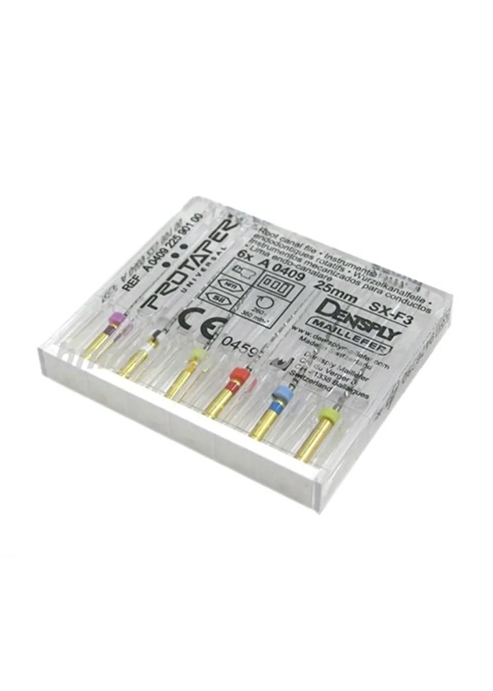 ProTaper Universal, 25 мм, S1/S2/F1 (6 шт) – машинный файл с прогрессирующей конусностью