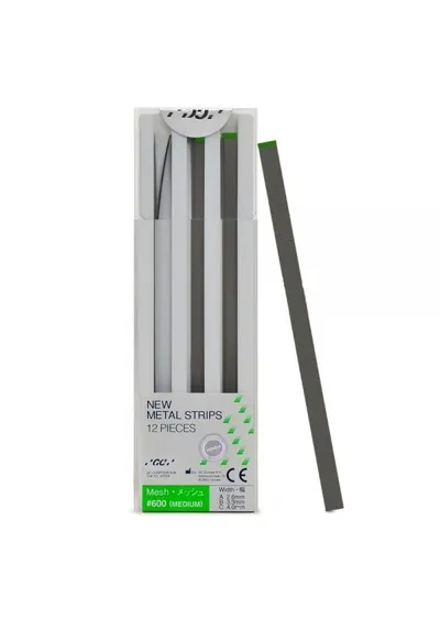 Полоски металлические Metal Strips №600, GC, зеленые, 12 шт