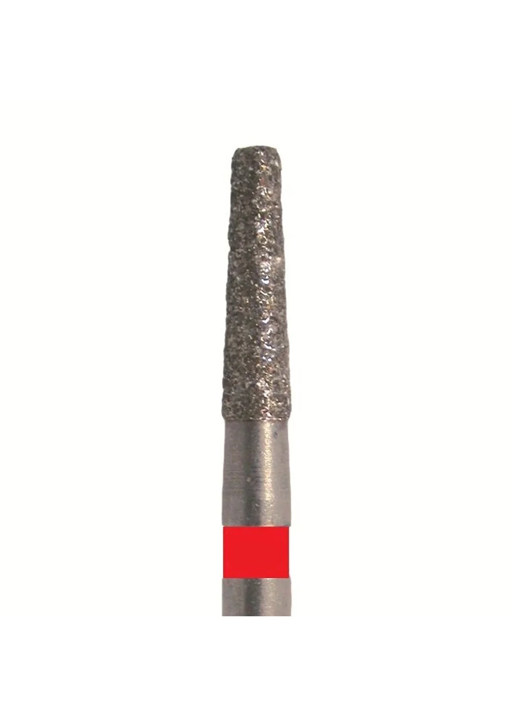Бор алмазный 846R 016 FG, красный, 5 шт. Форма: конус с закругленным концом