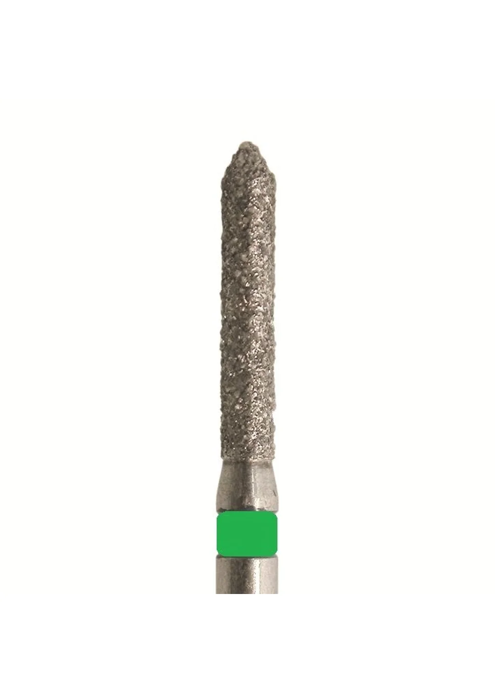 Бор алмазный 884G 012 FG, зеленый, 5 шт. Форма: цилиндр с заостренным концом