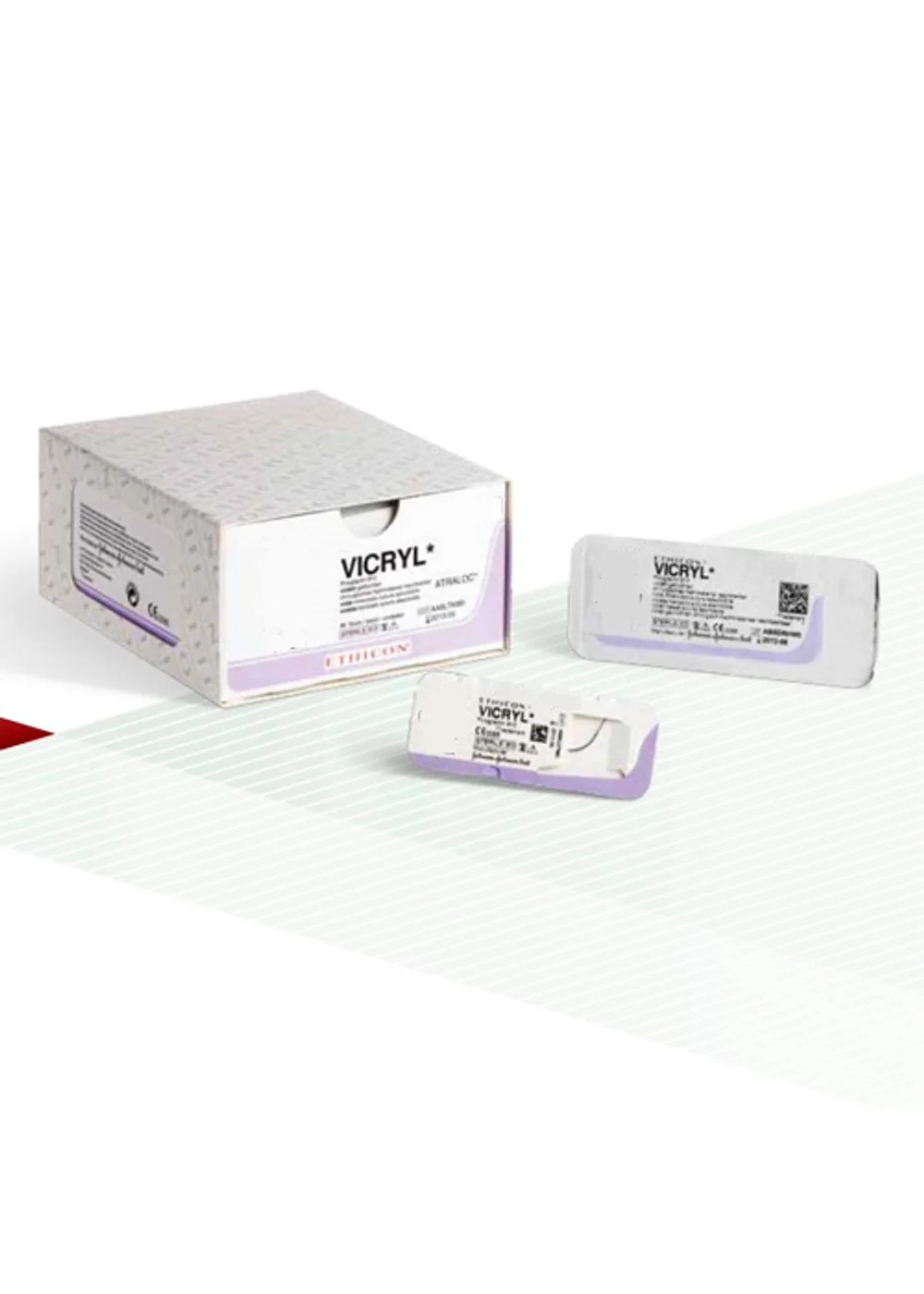 Нить хирургическая Ethicon Vicryl 4/0 45 см Обратно-режущая 19 мм