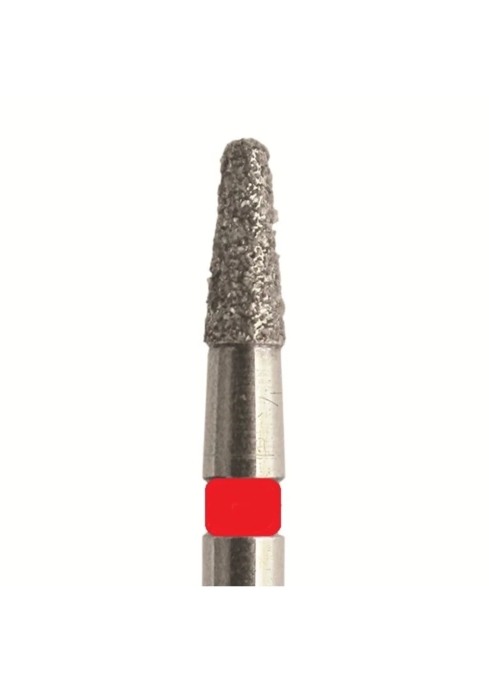 Бор алмазный SL855F.FG.015, красный, 25 шт. Форма: конус с закругленным концом