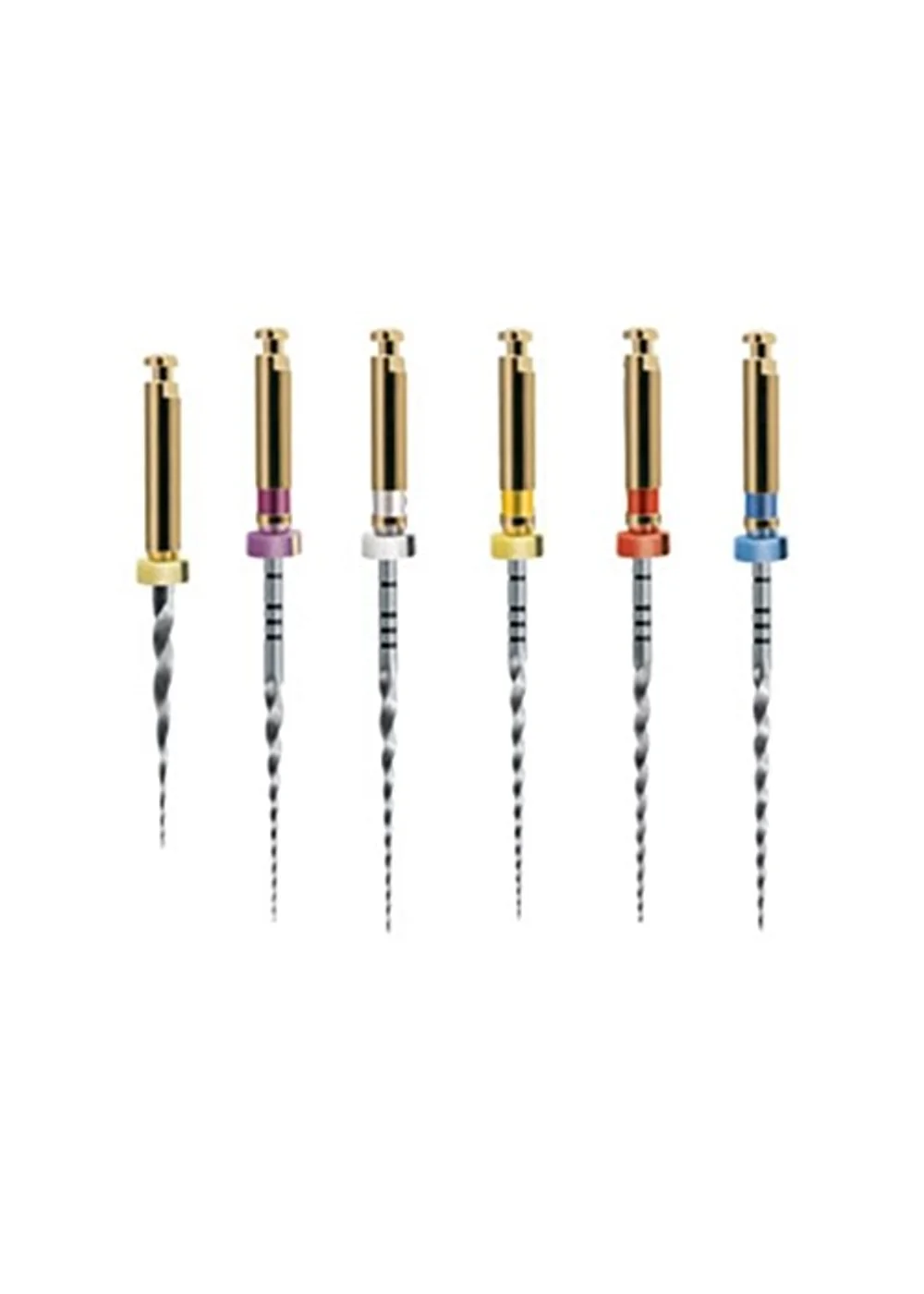 ProTaper Universal Starter Kit, 21 мм (6 шт) – машинный файл с прогрессирующей конусностью, стартовый комплект (SX, S1, S2, F1, F2, F3)