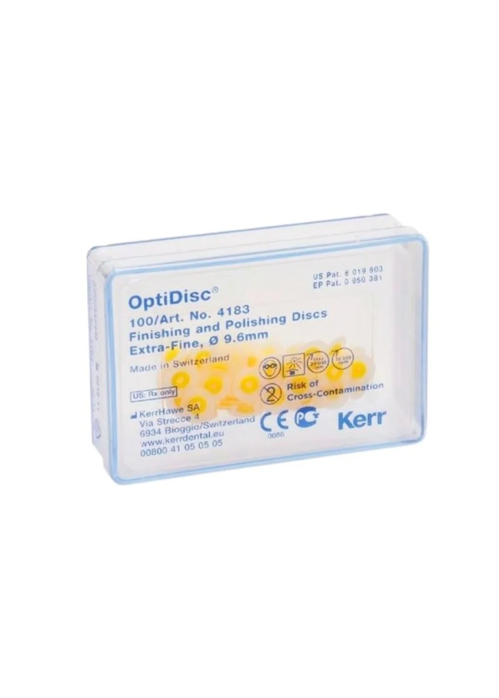 OptiDisc - полировочные диски, ультратонкие, 12.6 мм, 100 шт