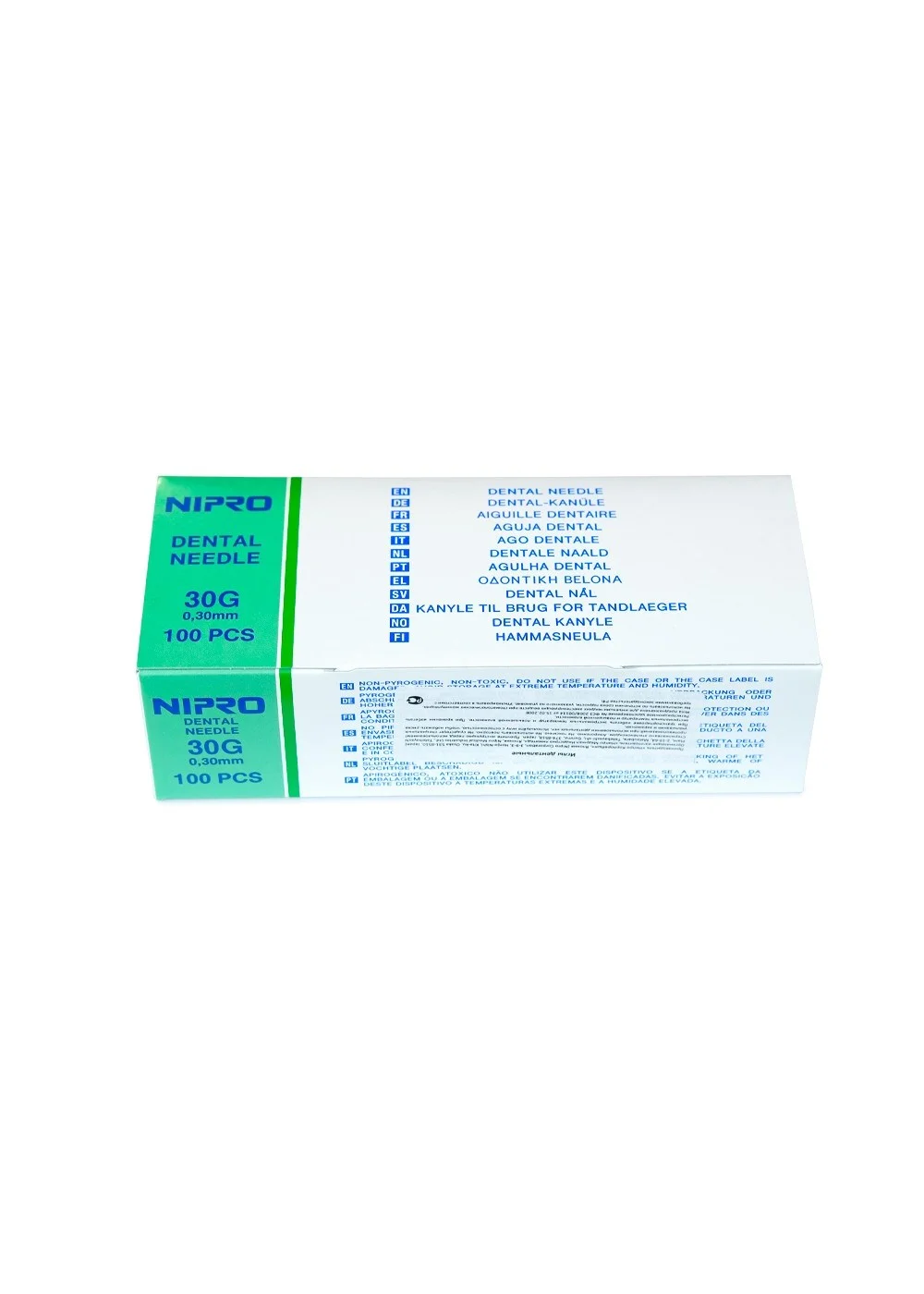 Игла карпульная, Nipro, 0.3x12мм 30G, 100шт