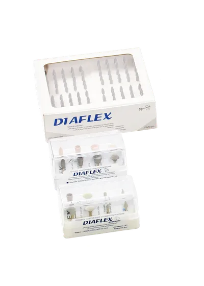 Головки эластичные Diaflex модели СК11, СК12, СК13, СК14 (8 шт.) с алмазным наполнением (Целит)