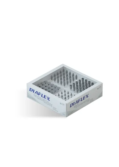 Головки эластичные Diaflex модели СК11, СК12, СК13, СК14 (8 шт.) с алмазным наполнением (Целит)