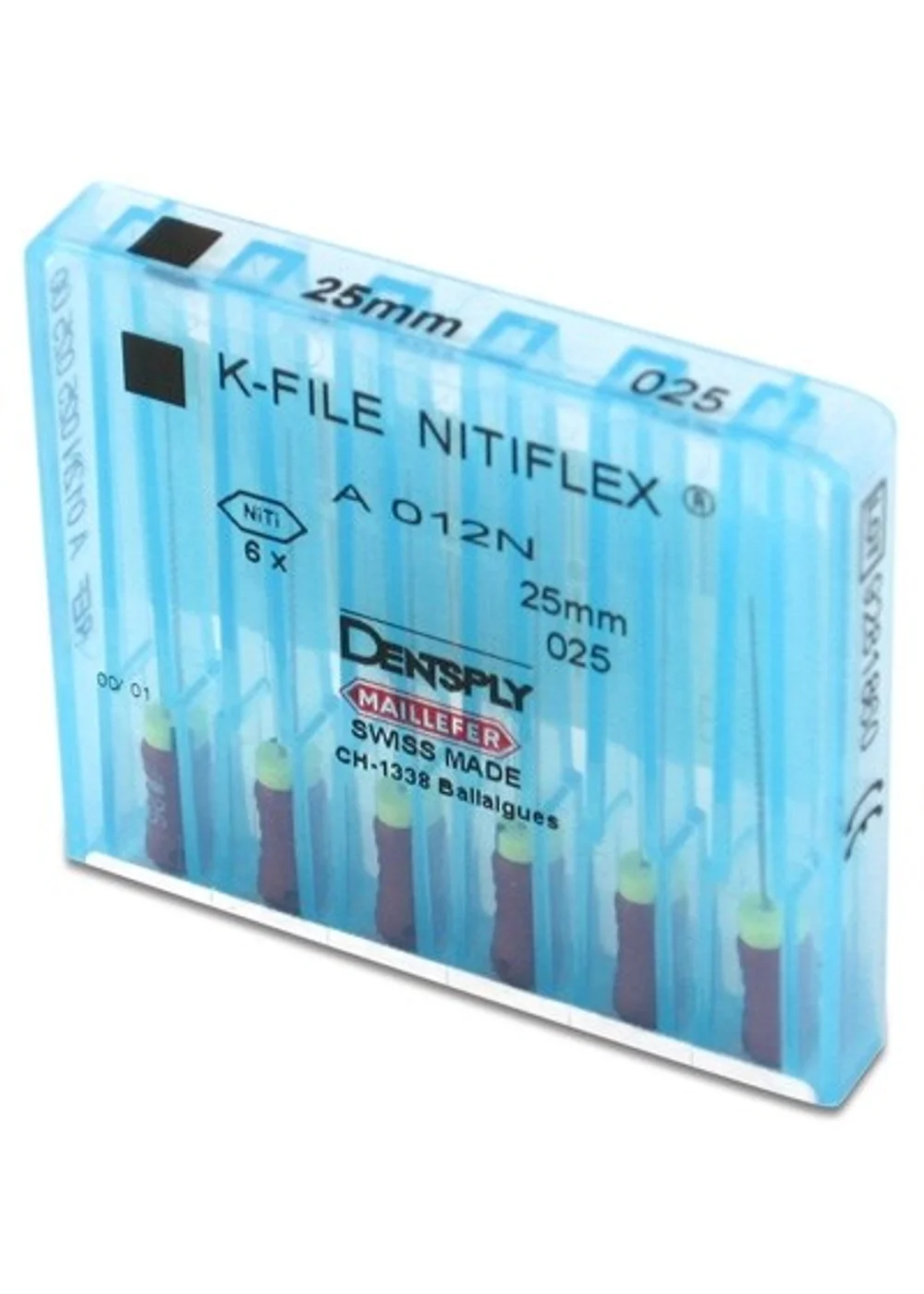 K-File Nitiflex N55 L25 6 шт. - каналорасширитель ручной супергибкий из NiTi сплава