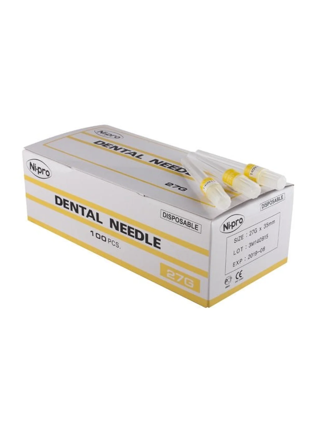 Игла карпульная, Nipro, 0.4x30мм 27G, 100шт