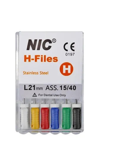 H-file Nic Superline № 035 21 мм, 6 шт. - ручной каналорасширитель