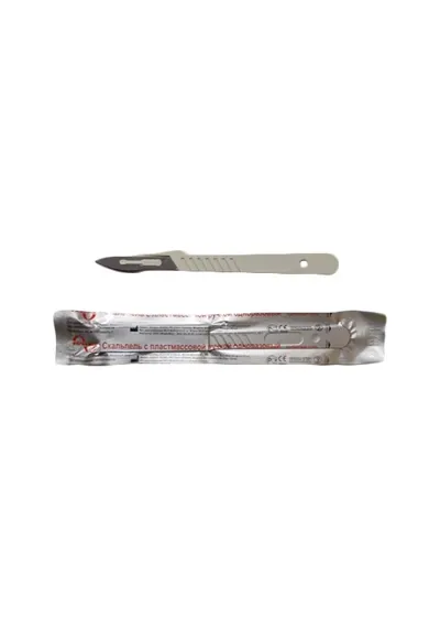 Скальпель одноразовый, Yancheng Huida Medical Instruments, №15, 10 шт