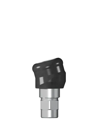 Угловой абатмент, Medentika, Novaloc, 15°, D 3.4 мм, GH 1.0/2.0 мм, титан, Германия