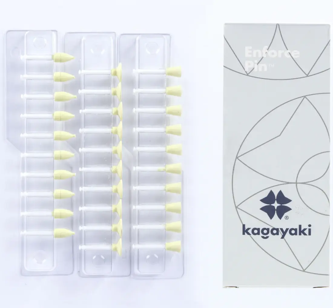 Набор полиров 'Kagayaki Enforce Pin' (пуля,диск,чашка) - жёлтые (уретан), µ 32, упаковка: 30 штук