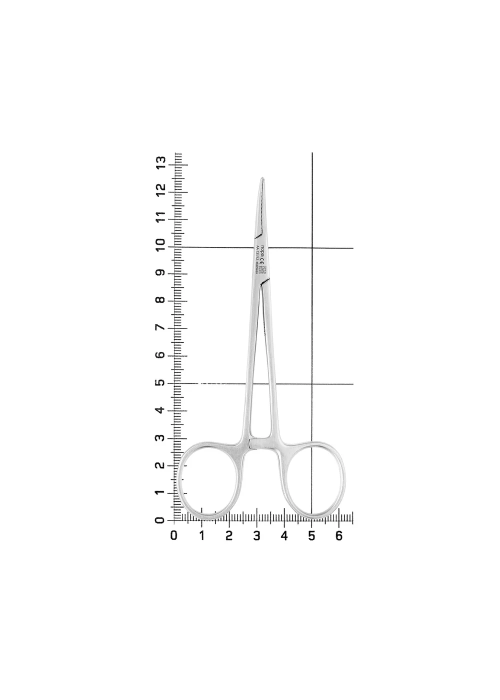 Nopa Instruments AA 131/12 - щипцы для артерии MICRO-MOSQUITO анатомические, изогнутые, 12 см
