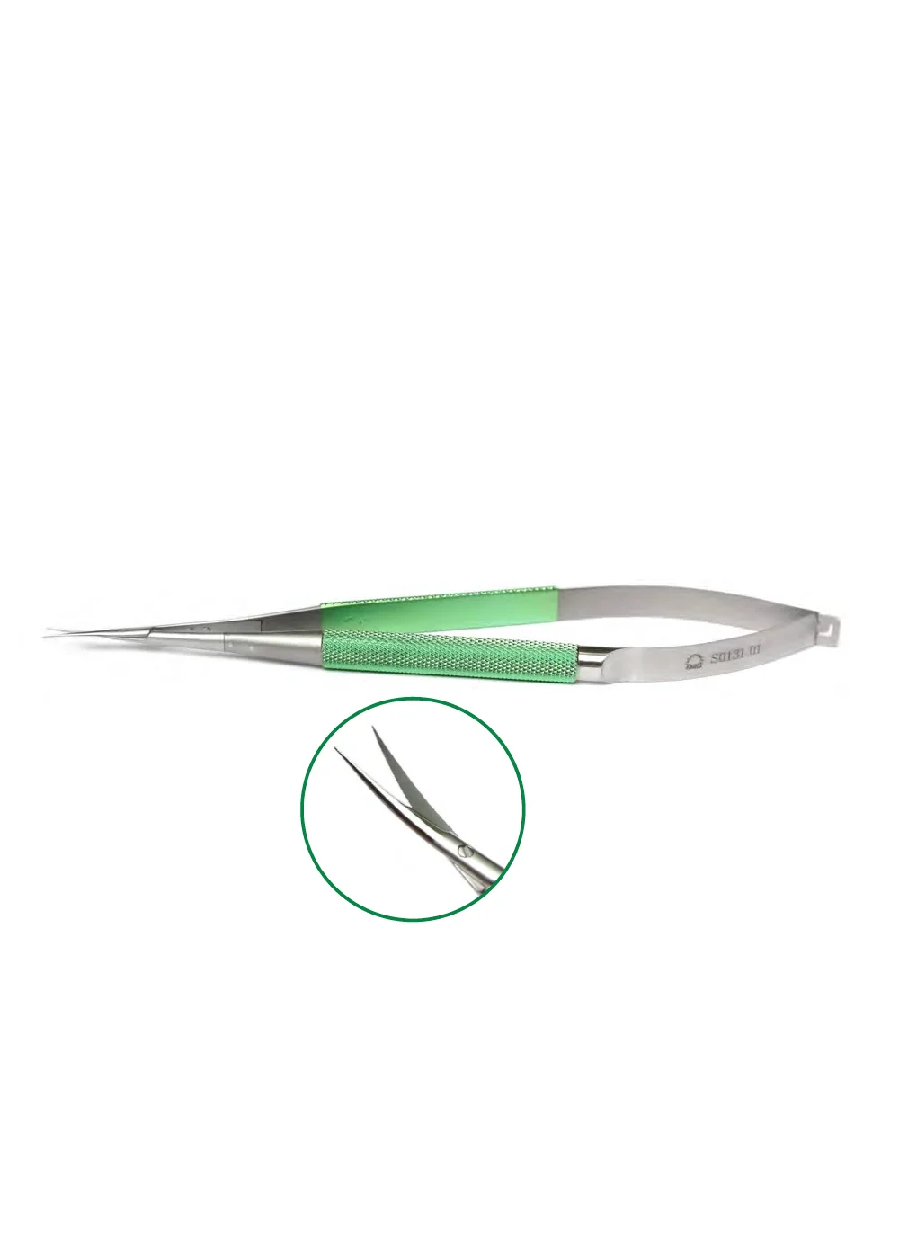 Ножницы микрохирургические, плавноизогнутые, арт: S-0131.03