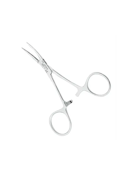 Asa Dental 0501-2 - зажим "Москит" малый, изогнутый, 10 см