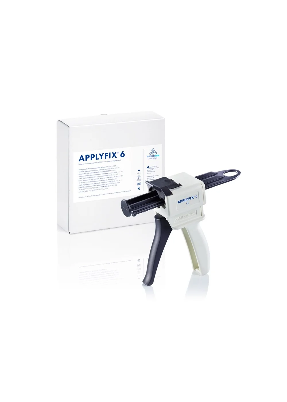 Ручной дозатор (пистолет-диспенсер )Applyfix 6 ручной дозатор (стоматологический пистолет-диспенсер ) для смешивания Visalys Temp в пропорции 10:1, Kettenbach (Германия)