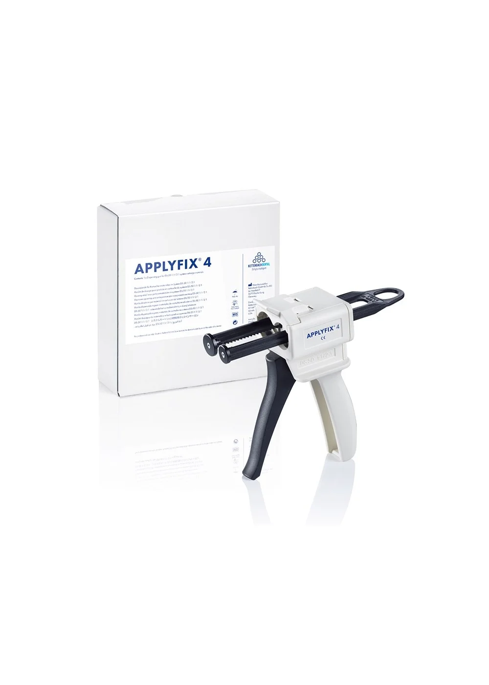 Applyfix 4 ручной дозатор (стоматологический пистолет-диспенсер) для смешивания силикона в 50 мл картриджах 1:1/2:1, Kettenbach (Германия)