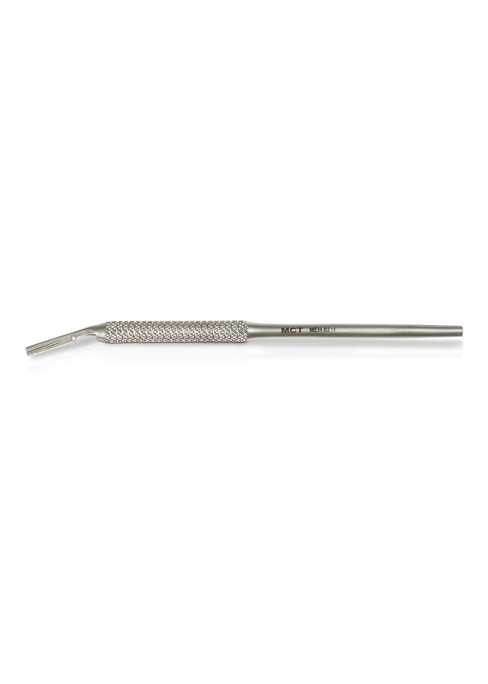 Стоматологическая ручка скальпеля круглая, изогнутая, с линейкой, Mr.Curette Tech, Южная Корея
