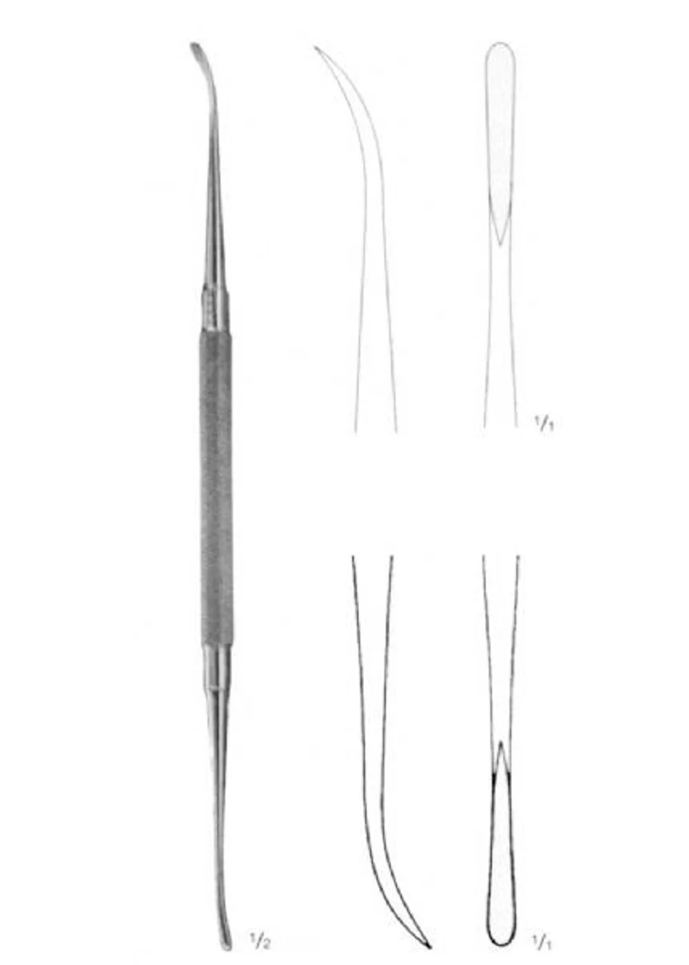 Элеватор. FREER-YASARGIL, острый. Длина 185 мм., арт: OL166R