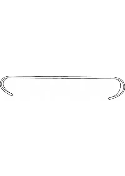 Крючок ROUX, двусторонний 21x22/27x28 мм, малый. Длина 145 мм., арт: BT031R