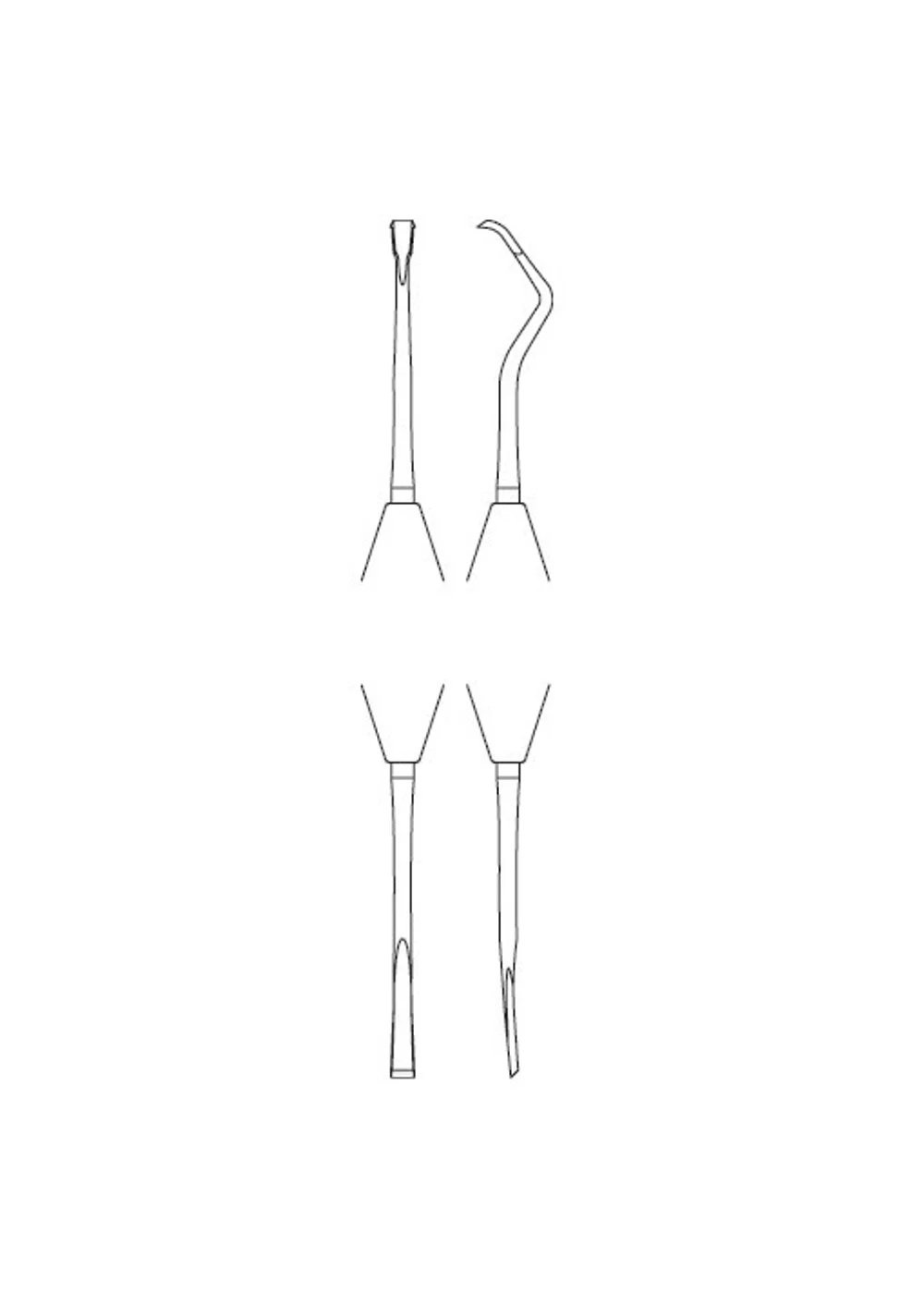 Долото KIRKLAND S13K/TG ERGOPERIO, длина 165 мм., арт: DB030R