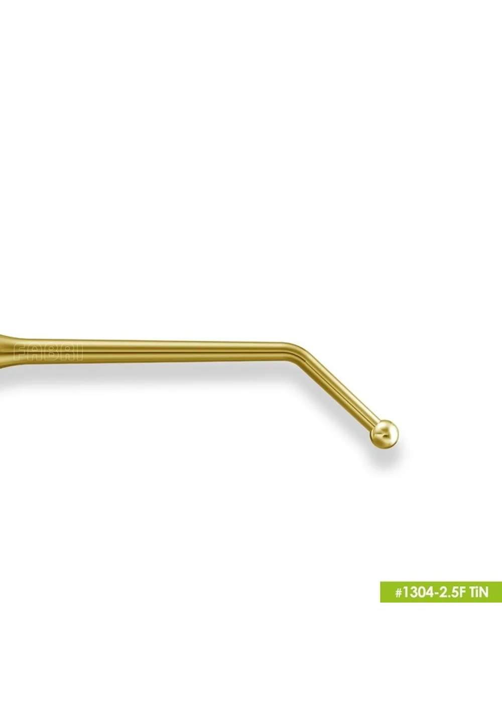 1304-2,5F Удлиненная средняя гладилка с штопфером-шариком Ø2.5mm. Покрытие Gold