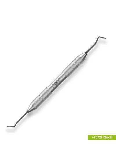1372F Black Узкая гладилка с  конусовидным штопфером Ø0.9mm. Эргономичная ручка Ø10mm. Покрытие Black