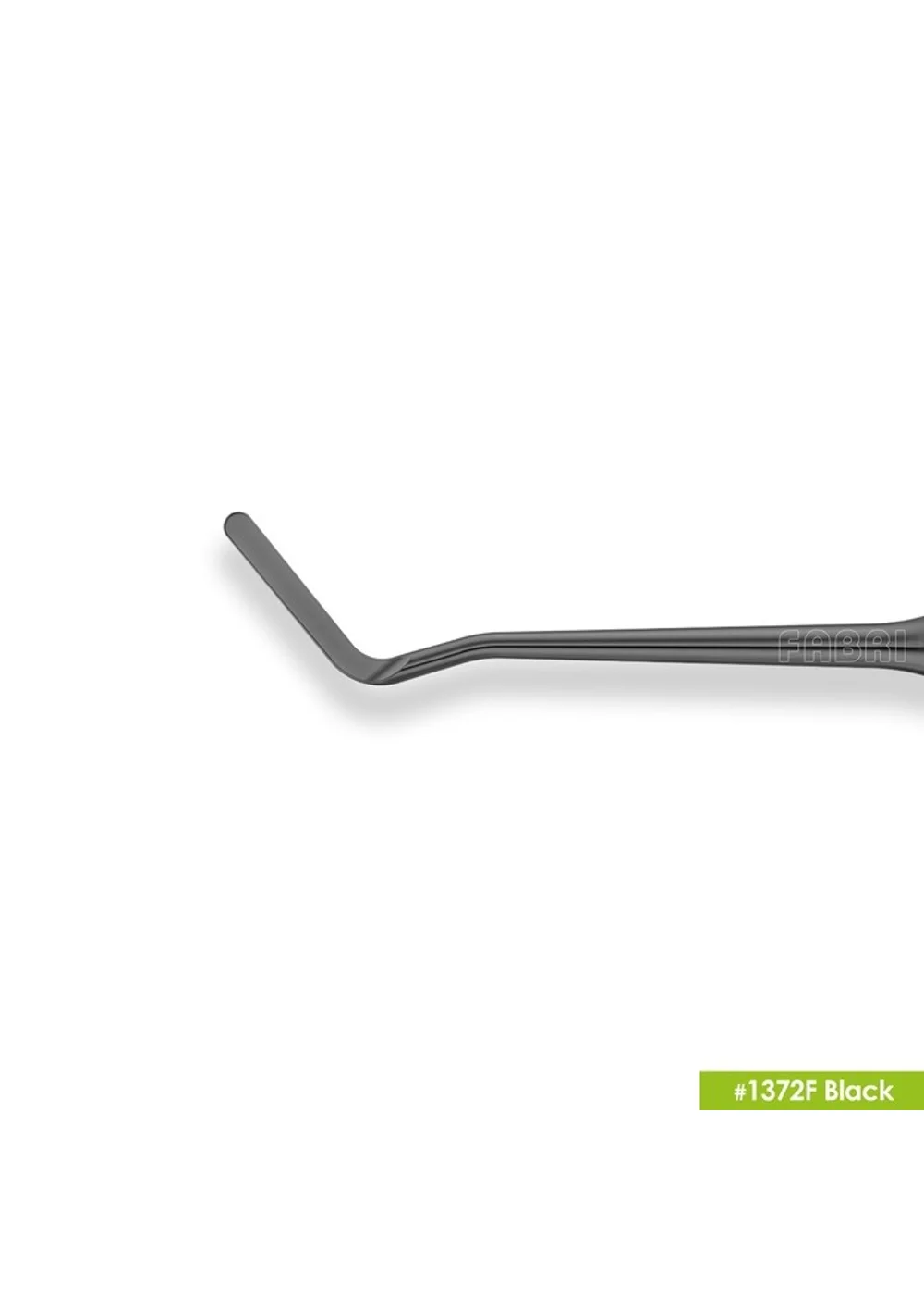 1372F Black Узкая гладилка с  конусовидным штопфером Ø0.9mm. Эргономичная ручка Ø10mm. Покрытие Black
