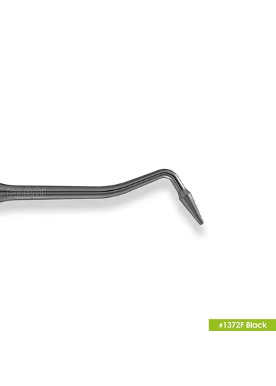 1372F Black Узкая гладилка с  конусовидным штопфером Ø0.9mm. Эргономичная ручка Ø10mm. Покрытие Black