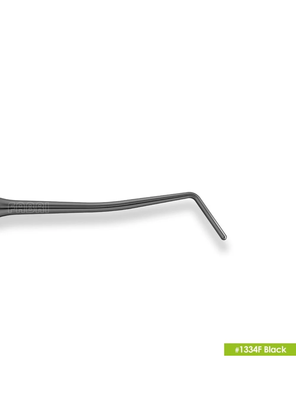 1334F Black Удлиненная узкая гладилка с цилиндрическим штопфером Ø1.0mm. Эргономичная ручка Ø10mm. Покрытие Black