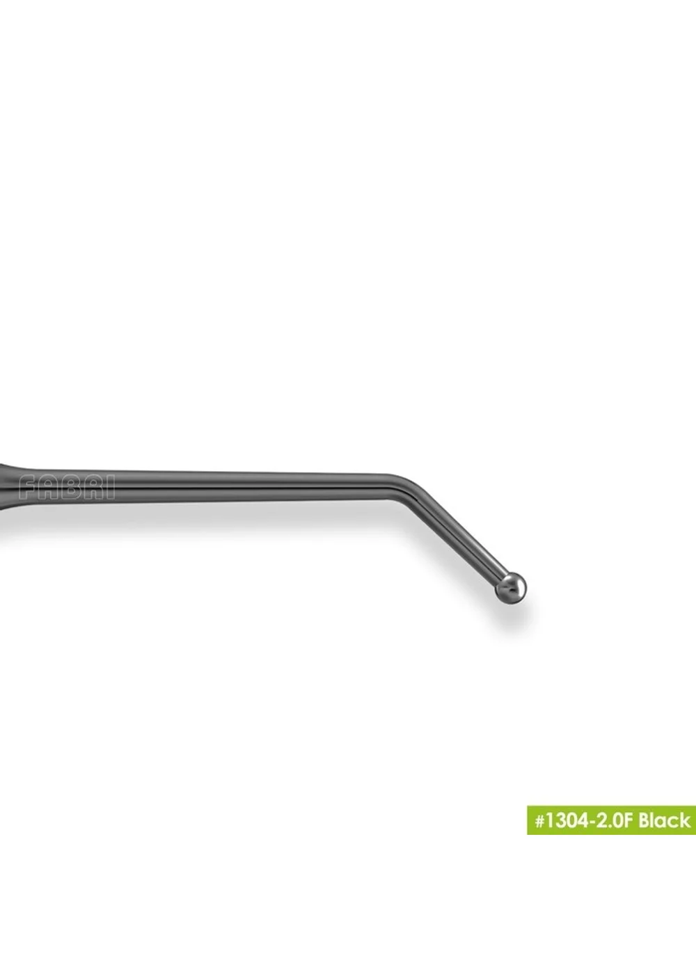 1304-2,0F Black Удлиненная средняя гладилка с штопфером-шариком Ø2.0mm. Эргономичная ручка Ø10mm. Покрытие Black