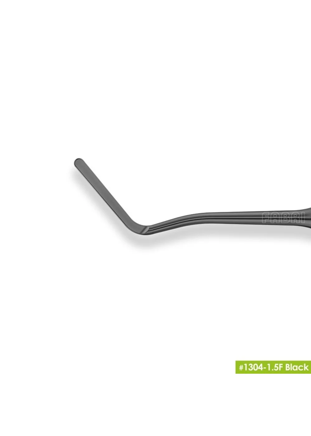 1304-1,5F Black Удлиненная узкая гладилка с штопфером-шариком Ø1.5mm. Эргономичная ручка Ø10mm. Покрытие Black