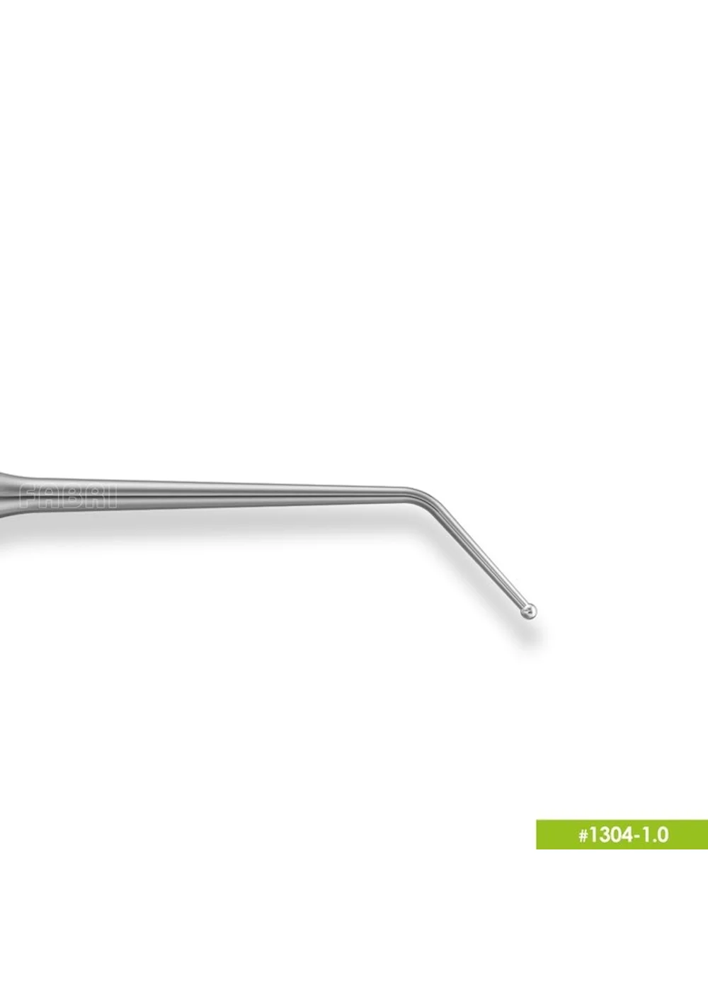 1304-1,0 Удлиненная узкая гладилка с штопфером-шариком Ø1.0mm. Ручка Ø6mm