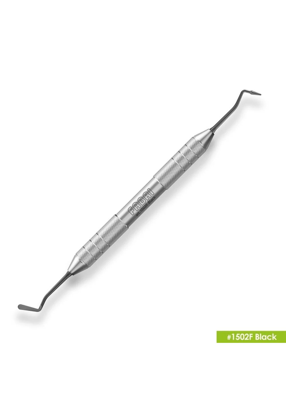 1502F Black Средняя гладилка с конусовидным штопфером Ø0.9mm. Эргономичная ручка Ø10mm. Покрытие Black
